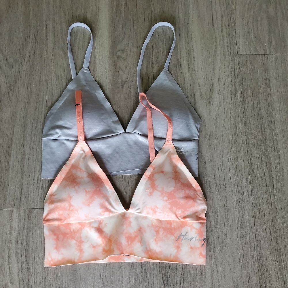 Hurley  Intimates Comfort BRAS set  Removable Cups Size M